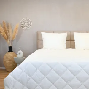 HappyDuvet Premium -Off White - All-Season Duvet - Percale Cotton