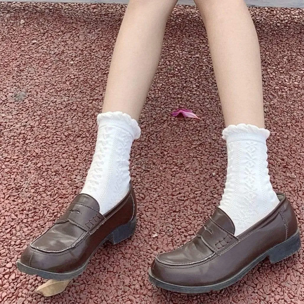 Harajuku Snowflake Pattern Socks