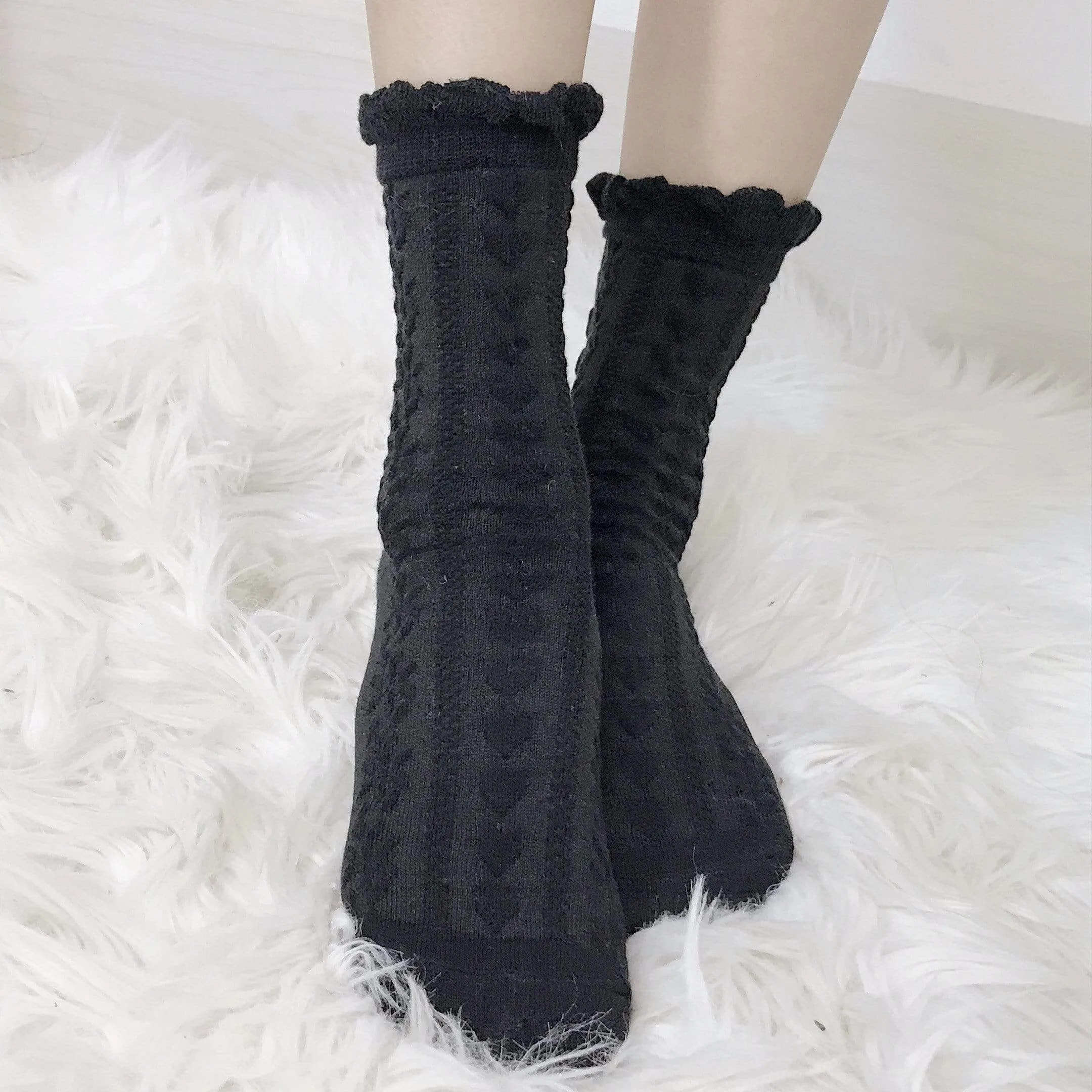 Harajuku Snowflake Pattern Socks
