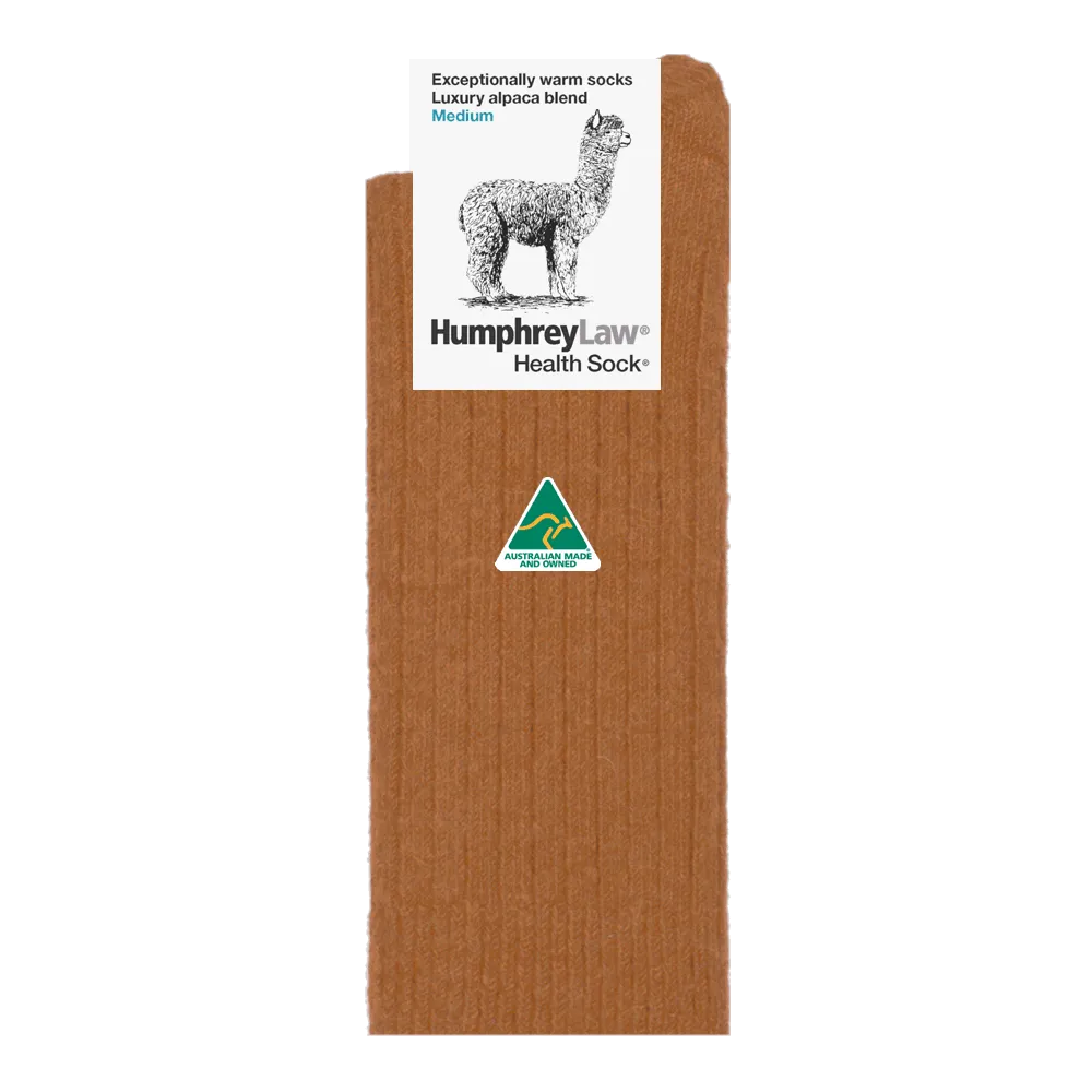 Humphrey Law Alpaca Wool Sock - Nutmeg