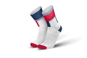 INCYLENCE Ultralight Zones Navy Red Long Sock