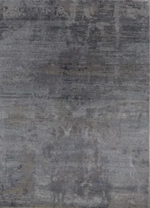 India Contemporary Hand Knotted Wool & Silk 8x10