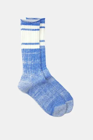 Kinari Skater Plating Crew Socks (Blue)