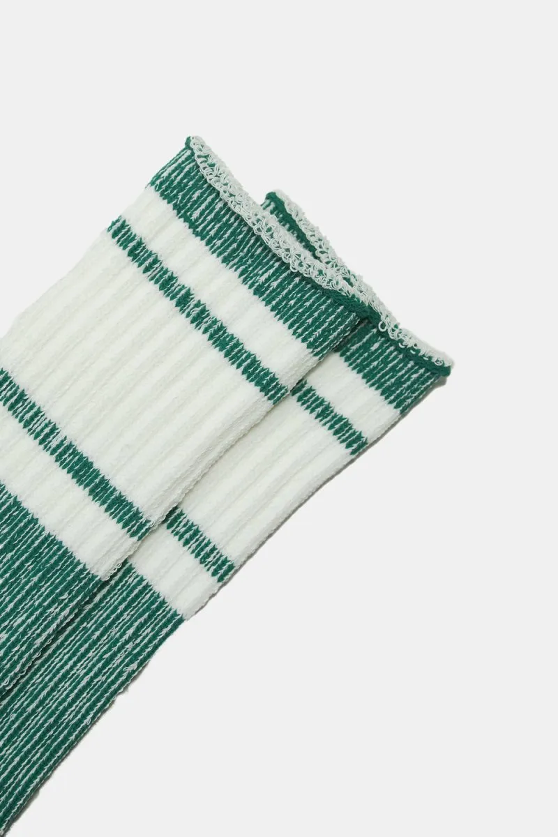 Kinari Skater Plating Crew Socks (Moss Green)