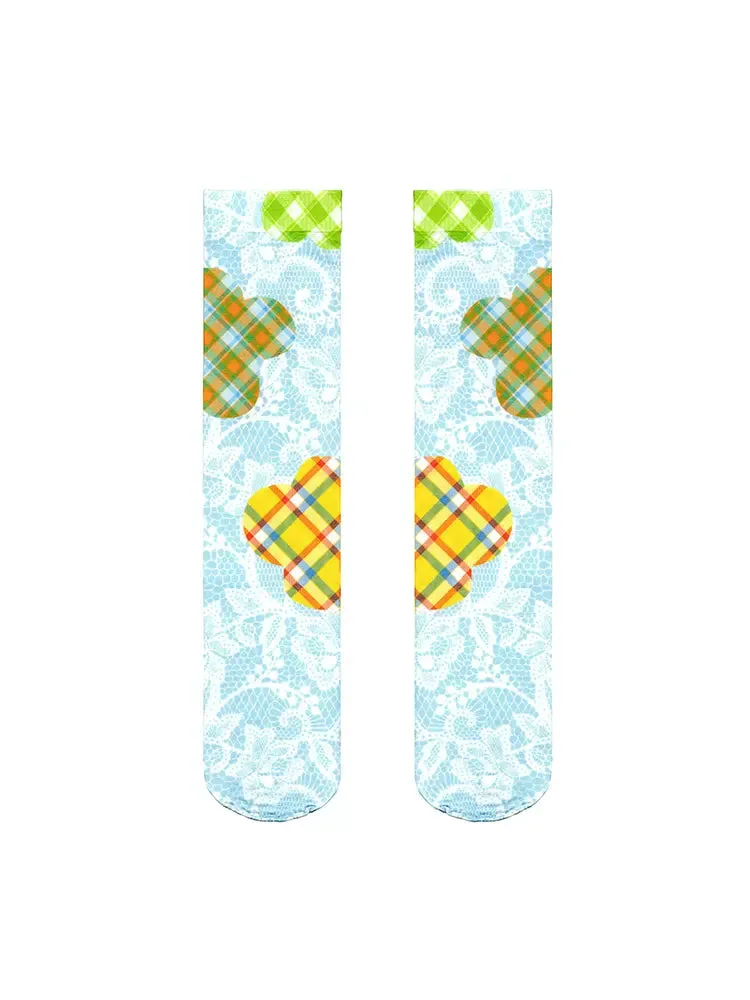Lace pattern socks【s0000009522】