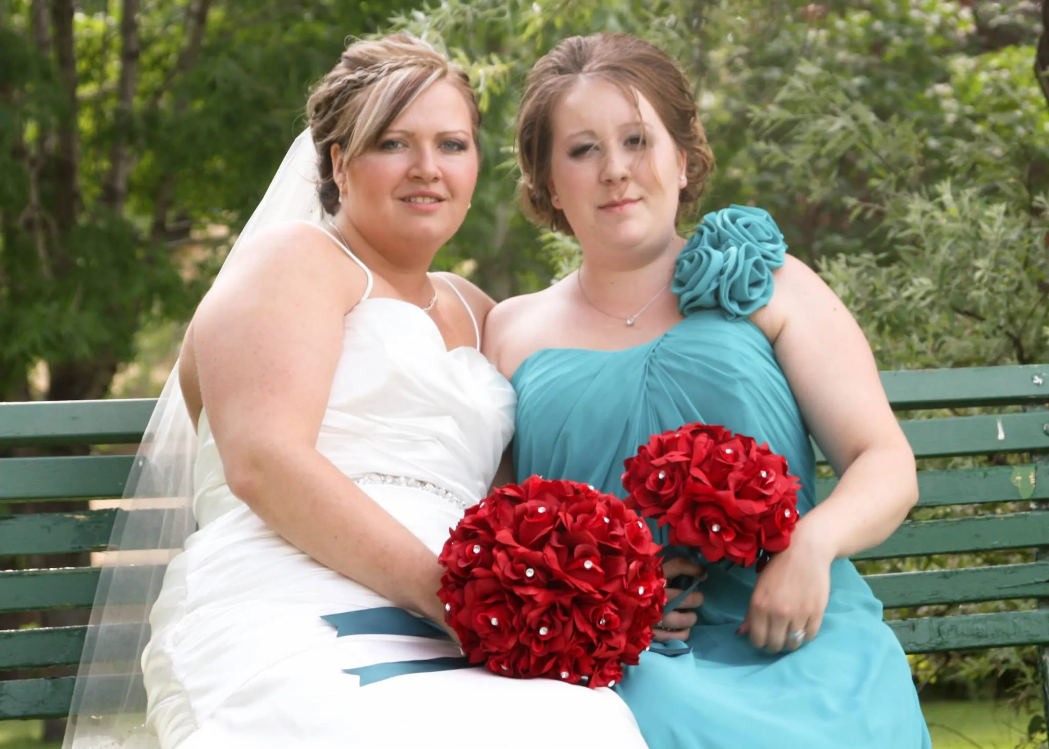 large Bridal Bouquet-Apple Red