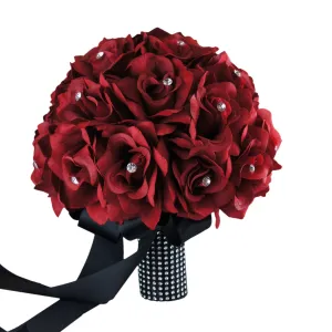 large Bridal Bouquet-Apple Red
