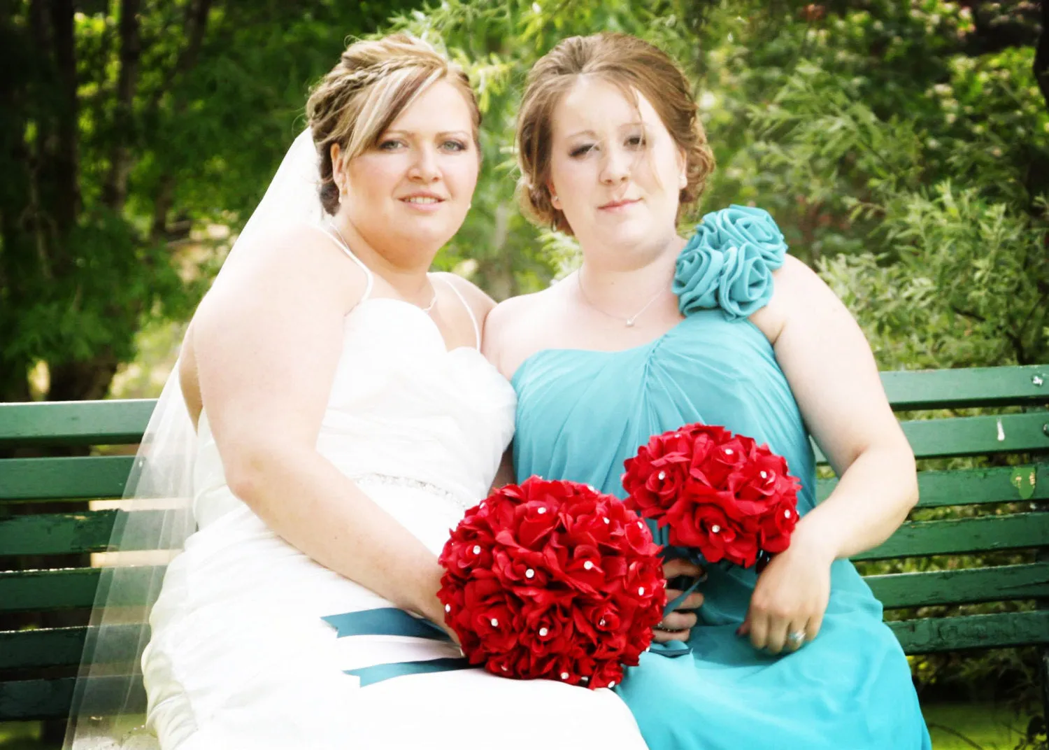 large Bridal Bouquet-Apple Red