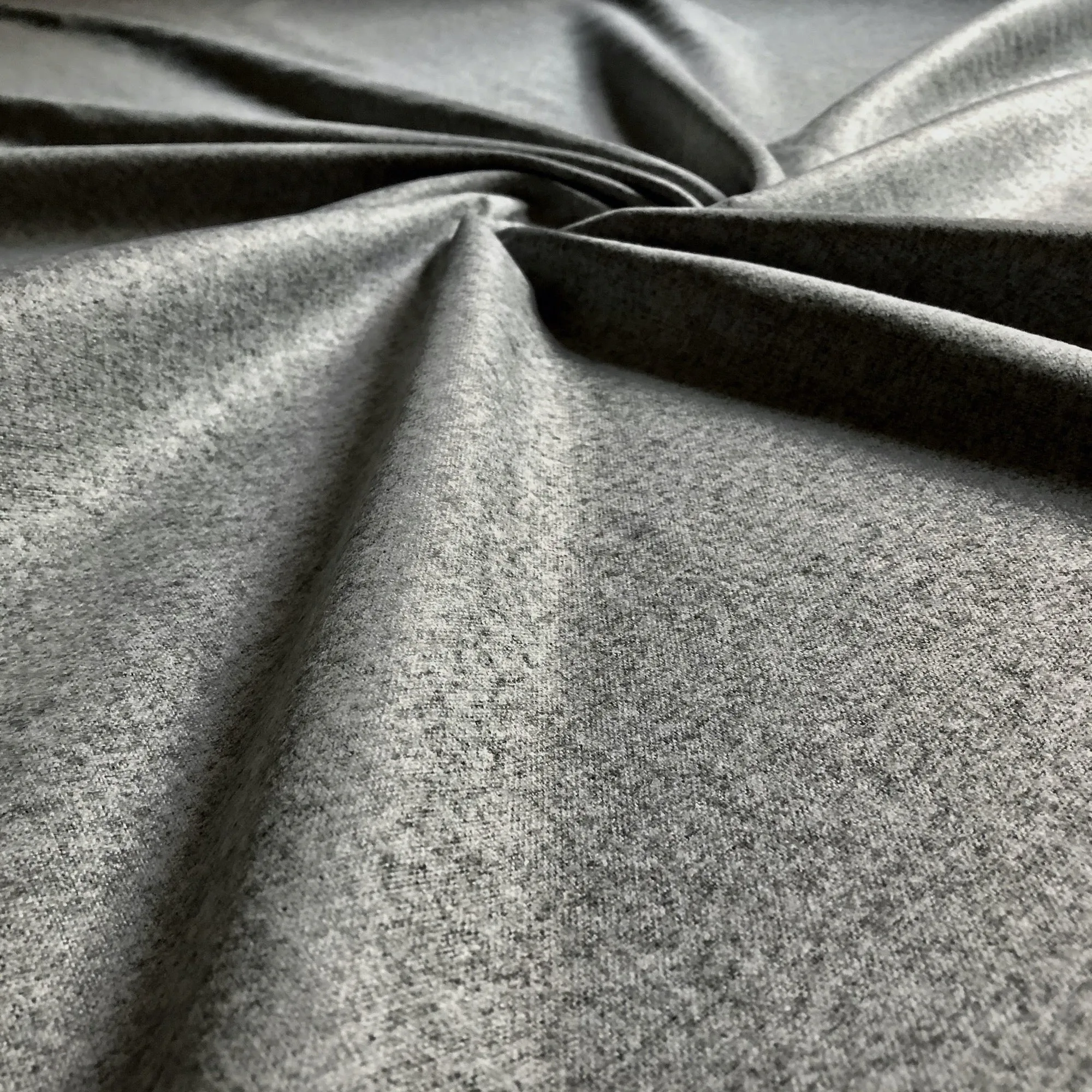 Light Gray Contemporary Solid Felt Upholstery Fabric 54"