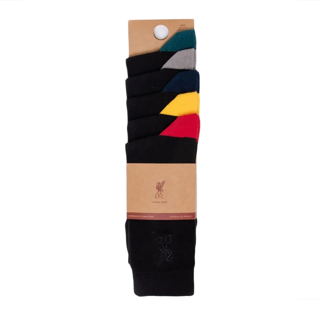 Liverpool FC (LFC) Casual Socks 5 Pairs