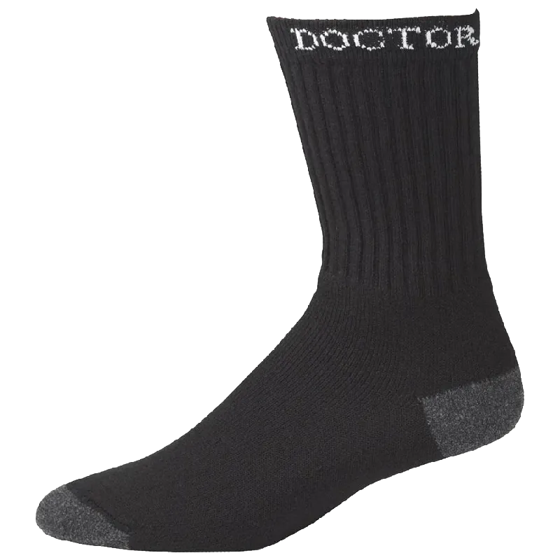M&F Men's Black Super Crew Boot Socks