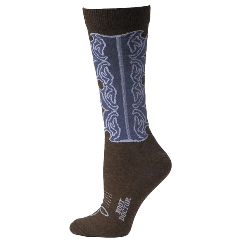 M&f Women's Doctor Western Design Crew Socks
