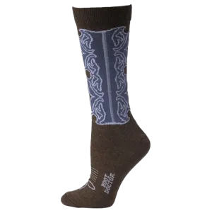 M&f Women's Doctor Western Design Crew Socks