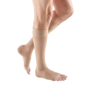 mediven plus 30-40 mmHg calf beaded topband open toe standard