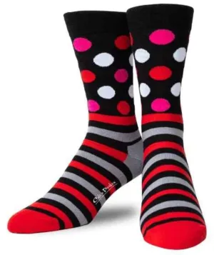 Men's Polkadot and Striped Crew Socks