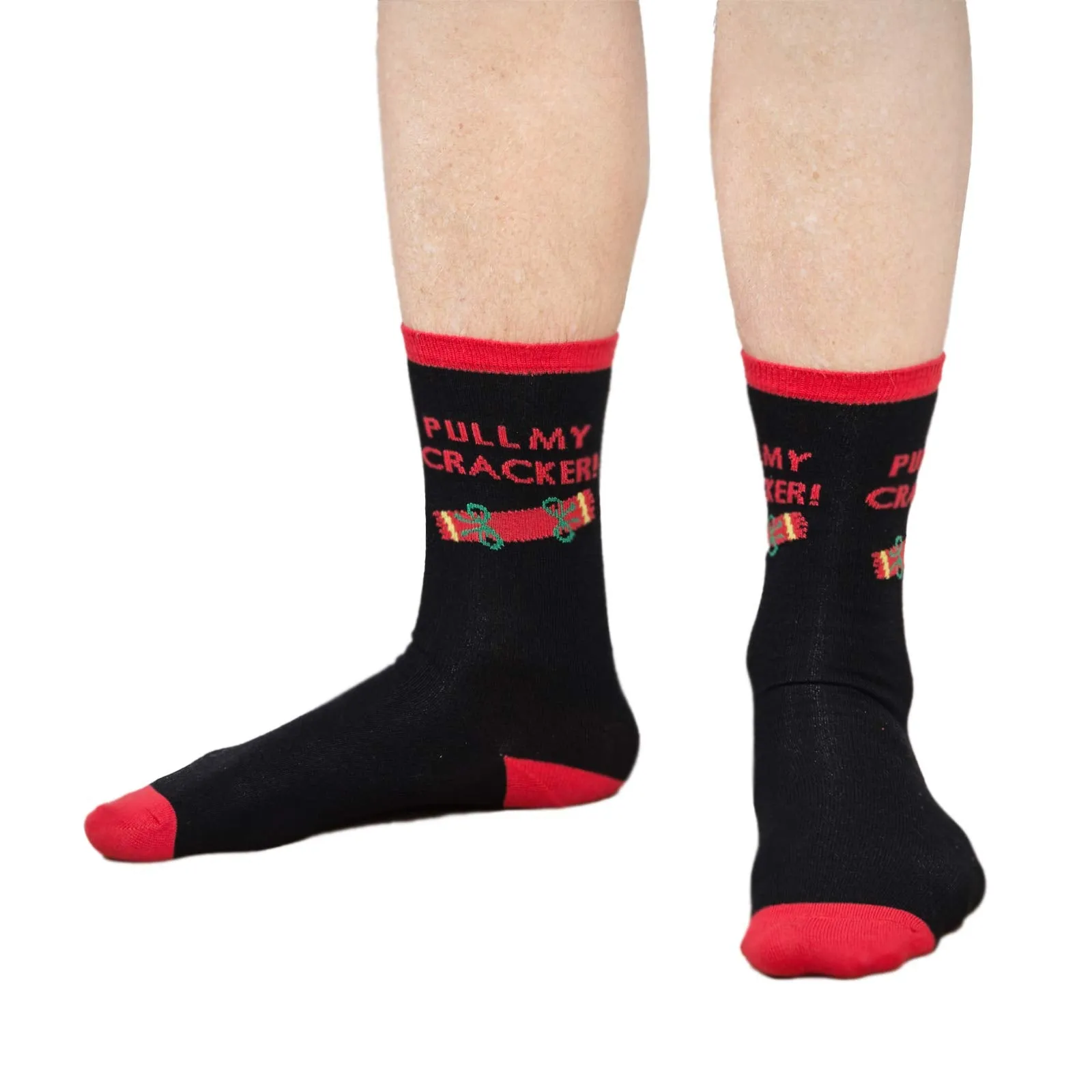 Men's Pull My Cracker Christmas Socks
