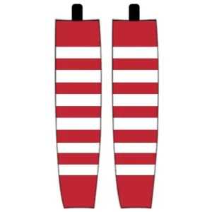 Modelline 1926-27 Detroit Cougars Red Sublimated Mesh Ice Hockey Socks
