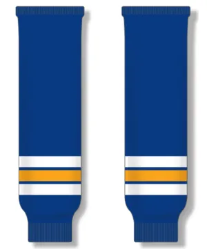 Modelline 1970s St. Louis Blues Away Royal Blue Knit Ice Hockey Socks