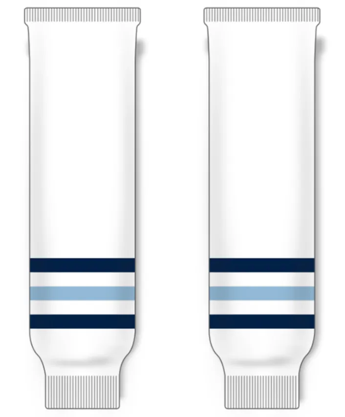 Modelline 1978-79 Pittsburgh Penguins Home White Knit Ice Hockey Socks