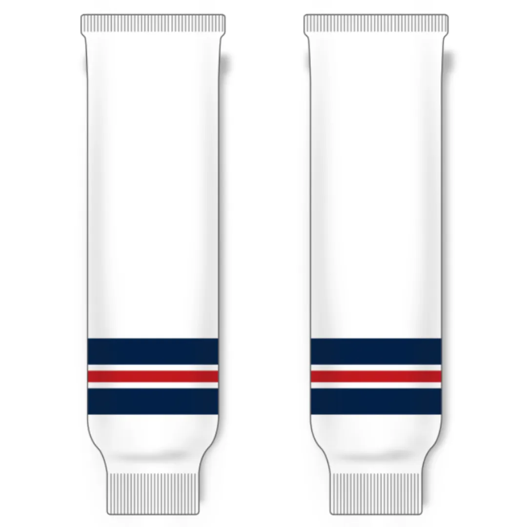 Modelline Hartford Wolfpack White Knit Ice Hockey Socks
