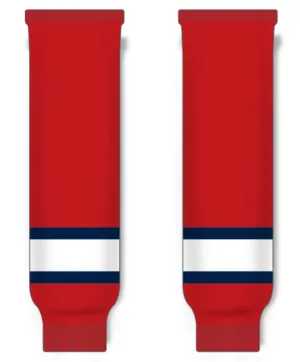 Modelline Lethbridge Hurricanes Red Knit Ice Hockey Socks
