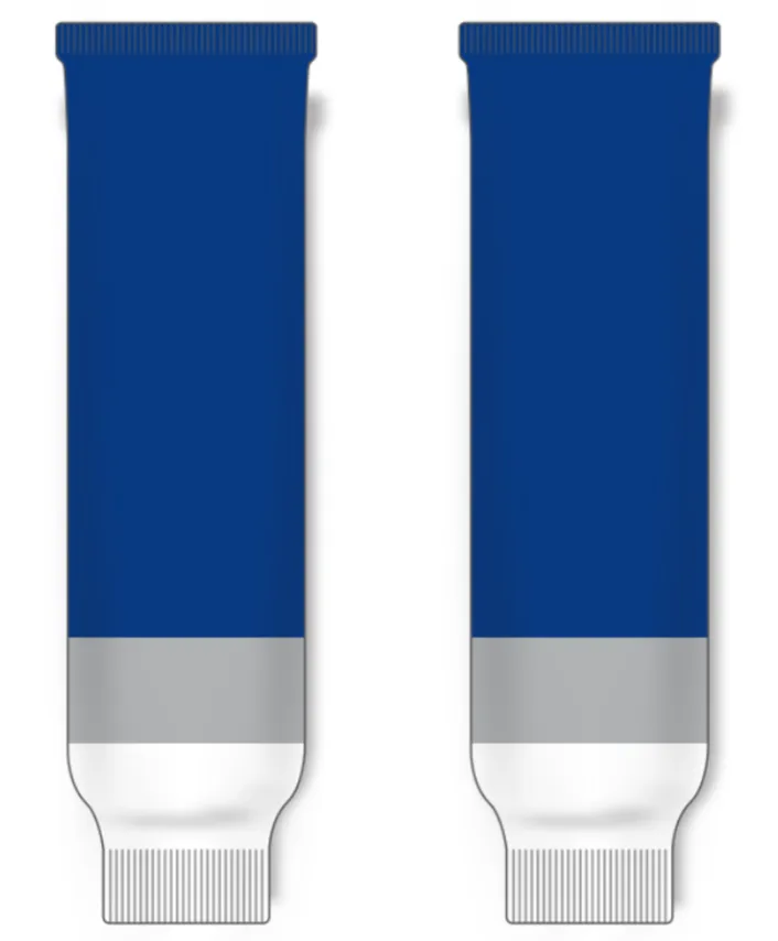 Modelline Sudbury Wolves Away Royal Blue Knit Ice Hockey Socks