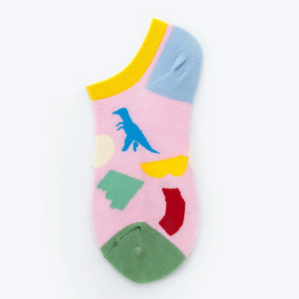 Mox Low Cut Fun Socks Cartoon for Women