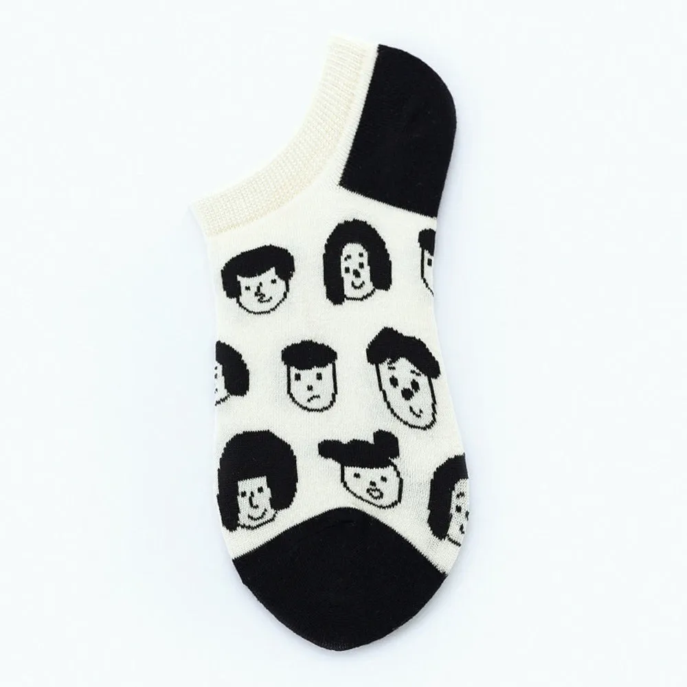 Mox Low Cut Fun Socks Cartoon for Women