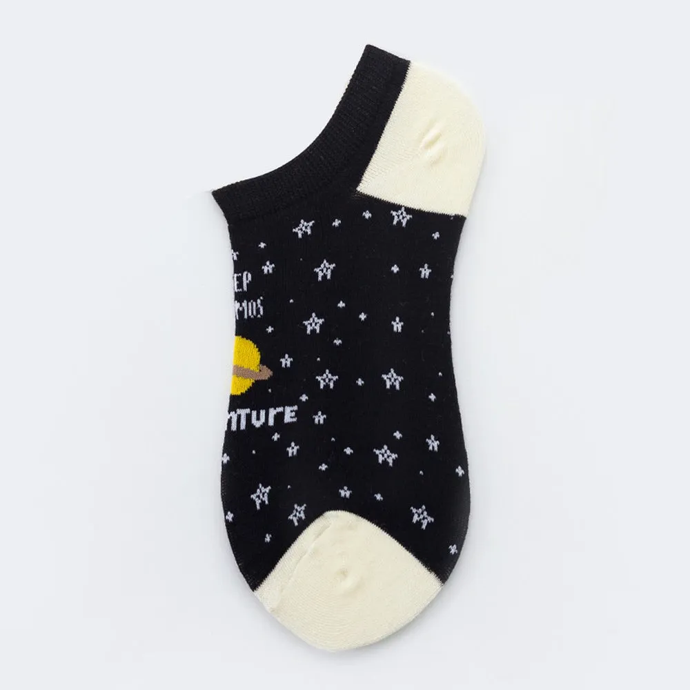 Mox Low Cut Fun Socks Cartoon for Women