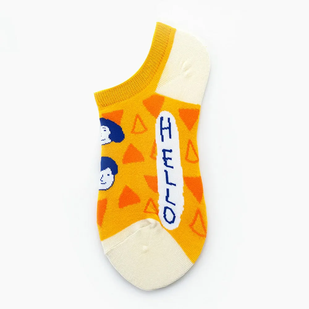 Mox Low Cut Fun Socks Cartoon for Women