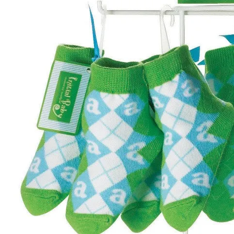Mud Pie Boys Initial Argyle Socks