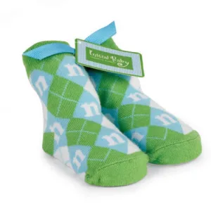 Mud Pie Boys Initial Argyle Socks