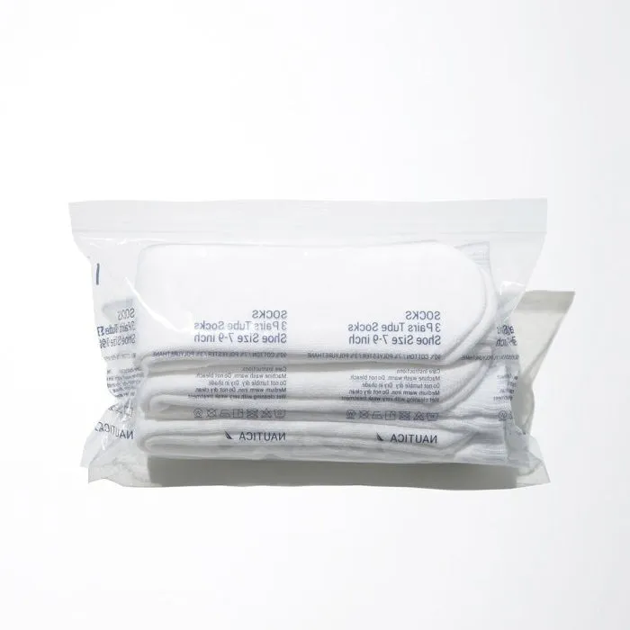 Nautica Jp 3 Pack Socks in White