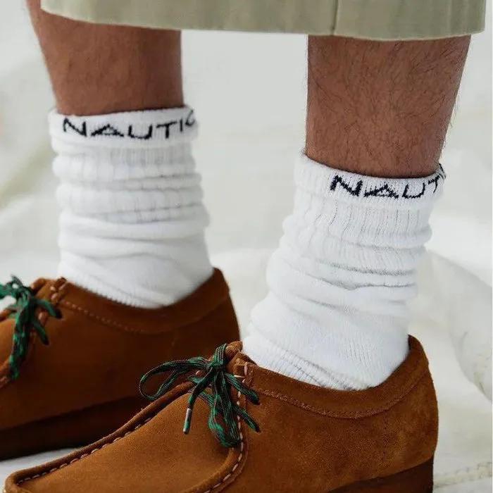 Nautica Jp 3 Pack Socks in White