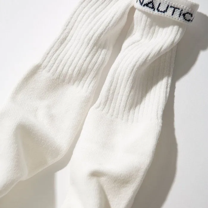 Nautica Jp 3 Pack Socks in White