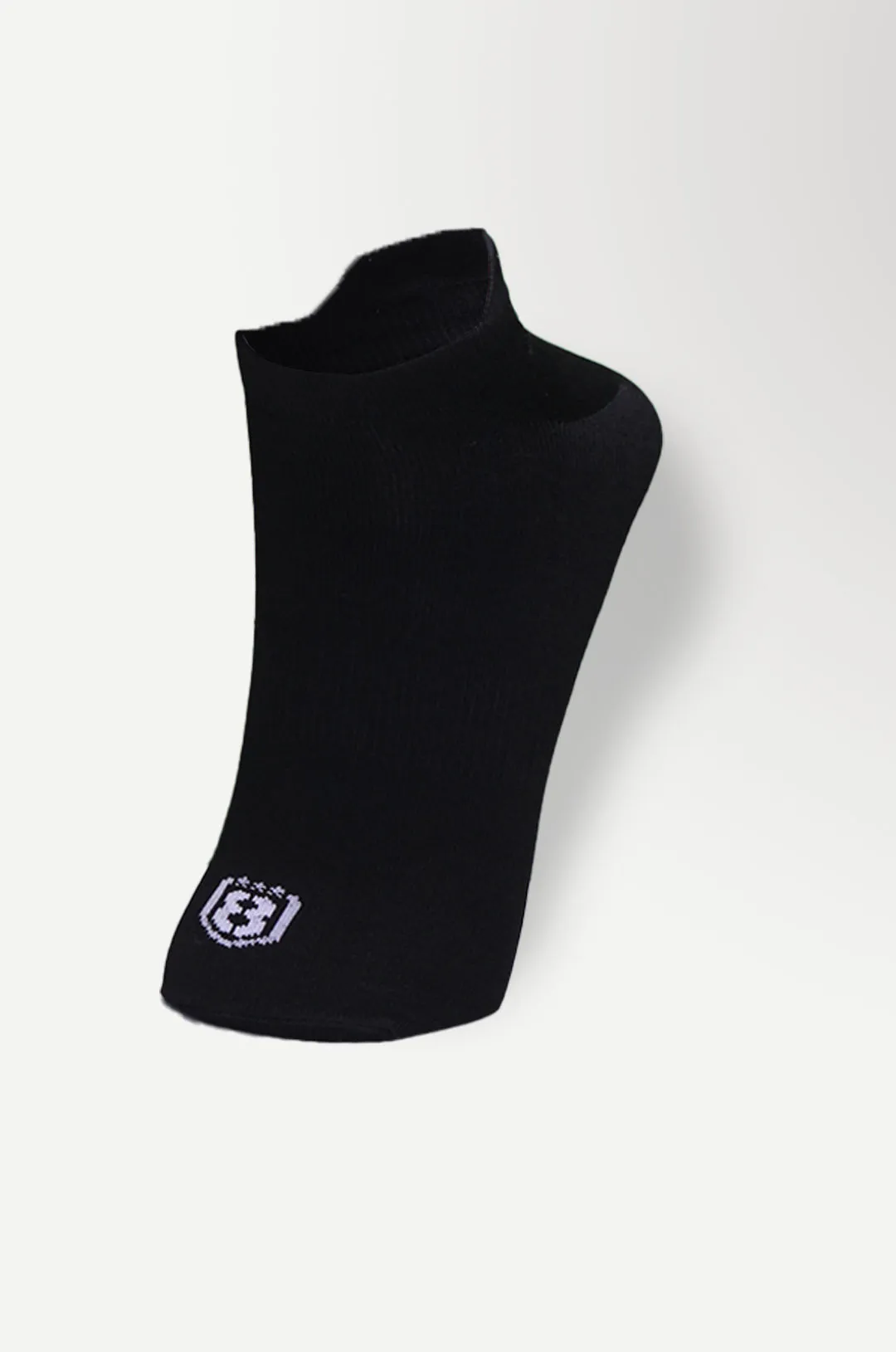 Nylon Low Ankle Socks With Rubber Grip Set - Black
