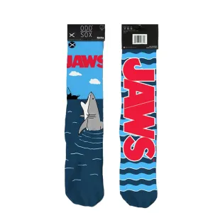Odd Sox Men's Crew Socks - Open Wide (Jaws)
