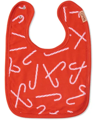 ORGANIC COTTON BIB | Candy Cane