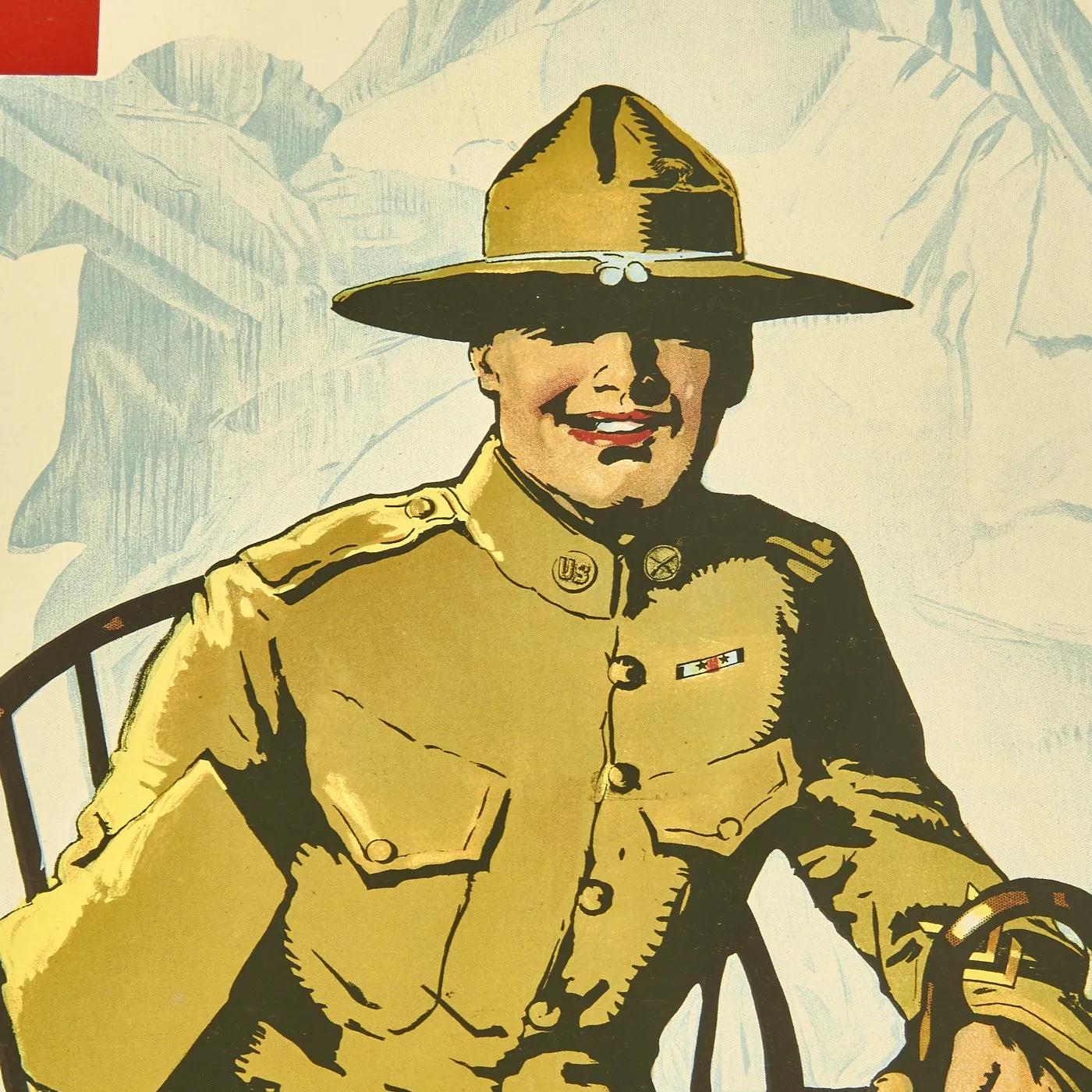Original U.S. WWI Red Cross Fifth Roll Call Poster