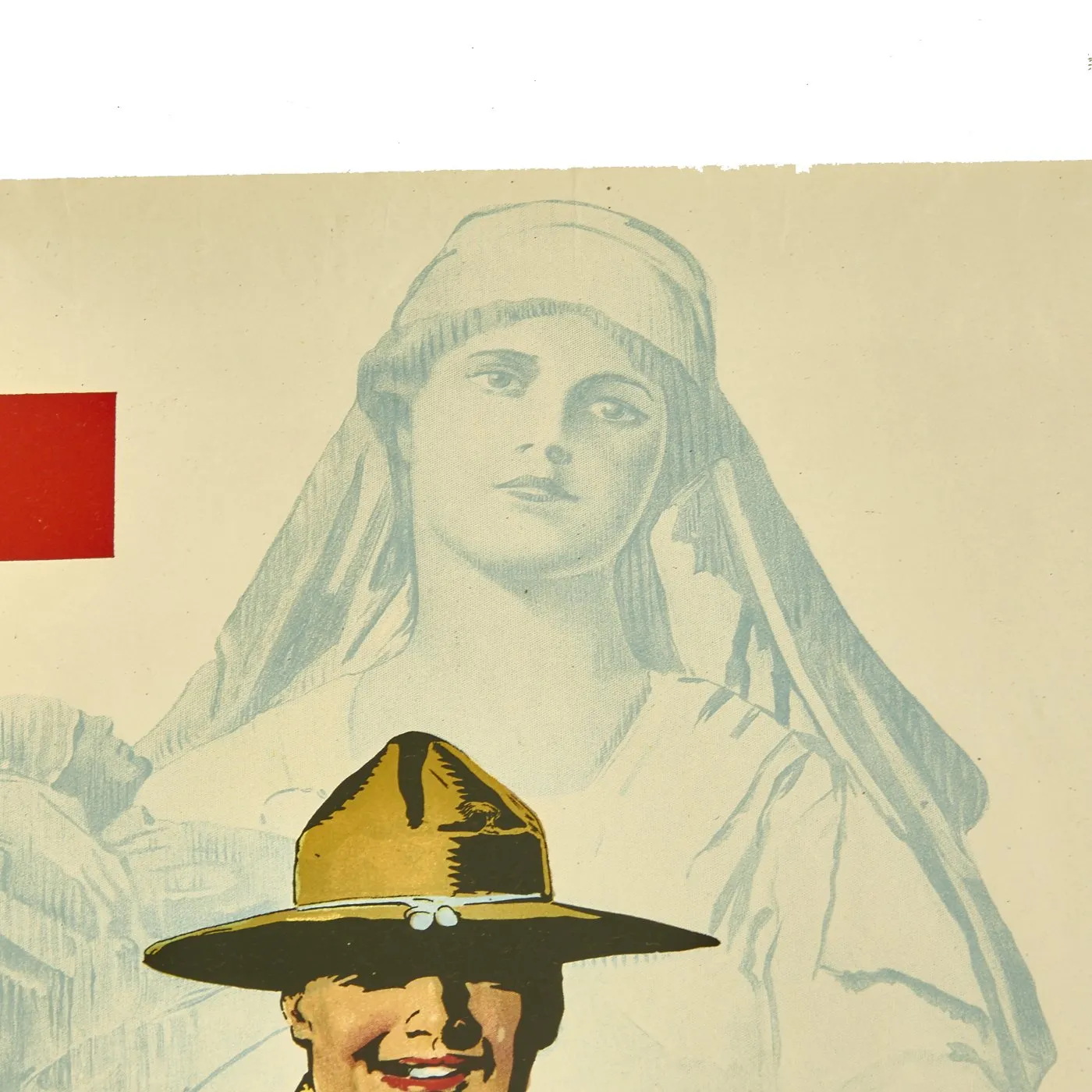 Original U.S. WWI Red Cross Fifth Roll Call Poster