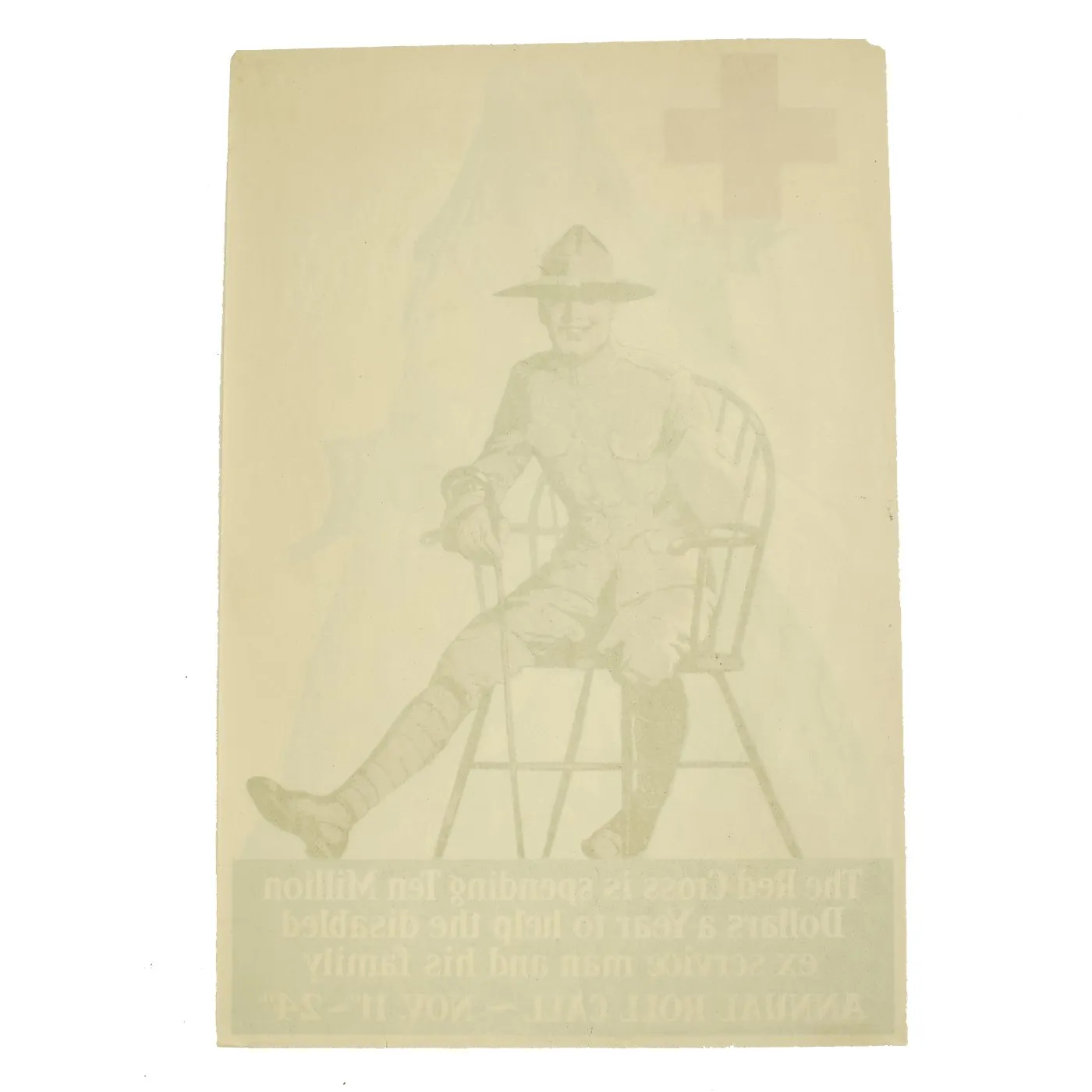 Original U.S. WWI Red Cross Fifth Roll Call Poster