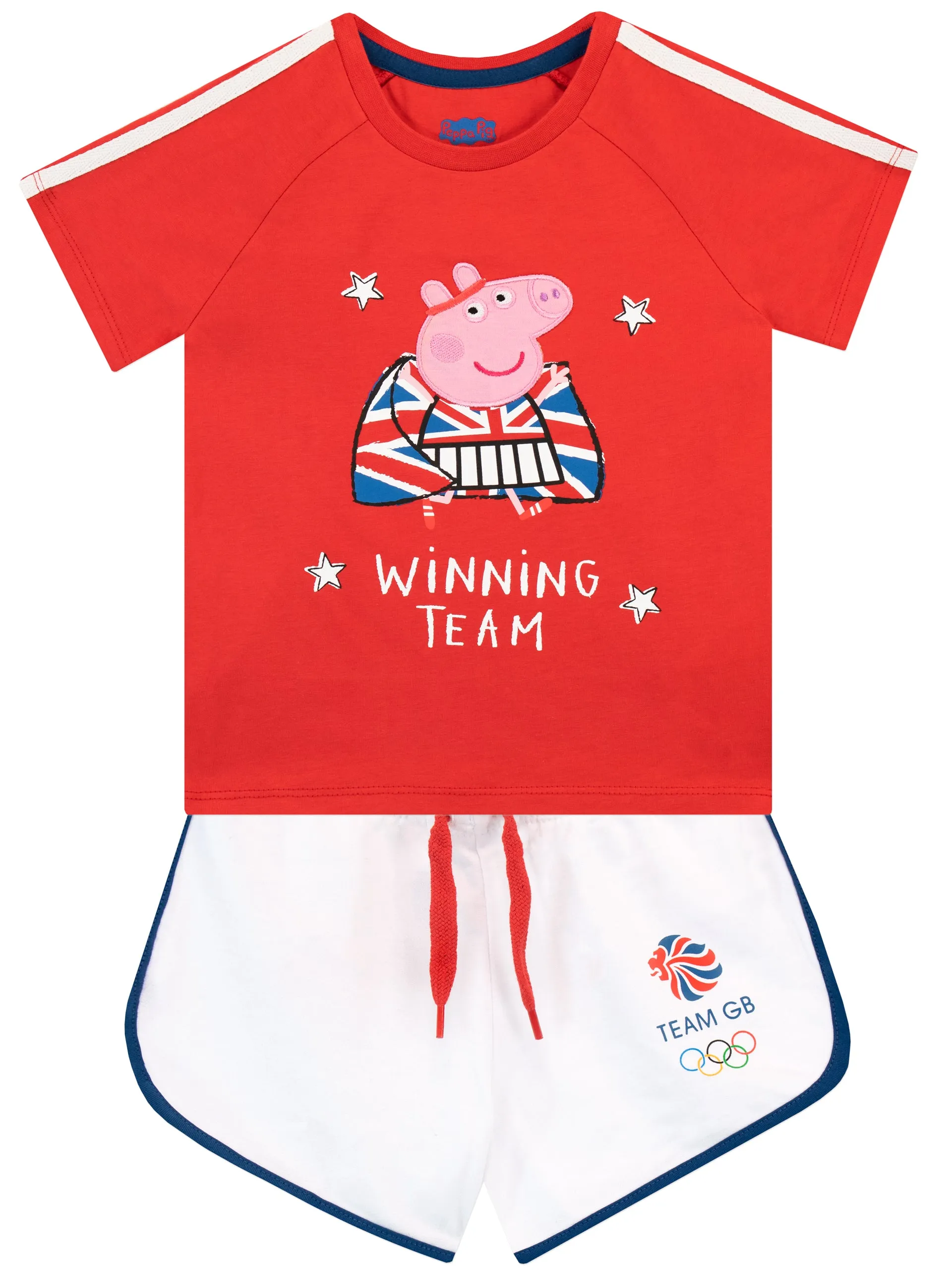 Peppa Pig Team GB T-Shirt and Shorts Set