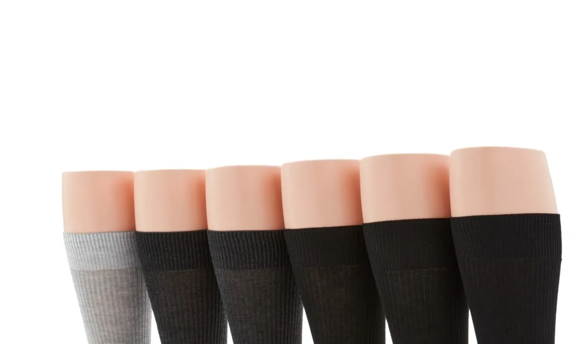 Perry Ellis Portfolio Men's Casual Rib Crew 6 Pk Socks Black Size Regular