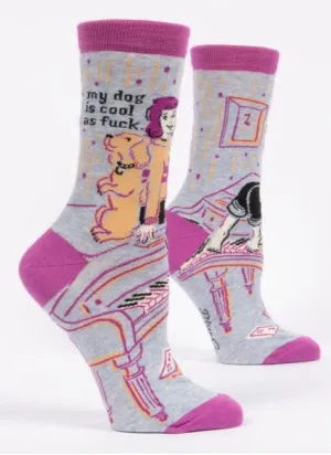 "Blue Q" Women's Socks - My Dog Is Cool As Fuck