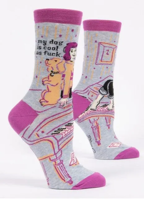 "Blue Q" Women's Socks - My Dog Is Cool As Fuck