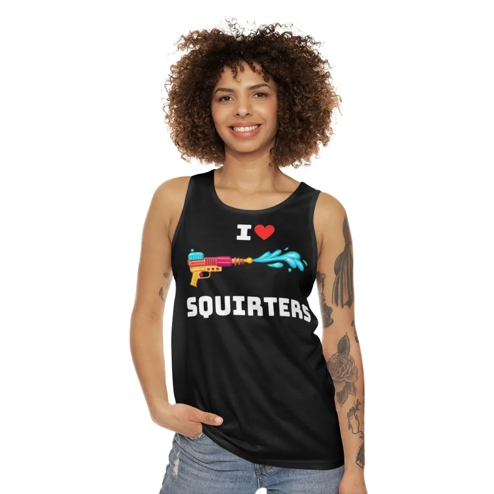 "I Love Squirters" Unisex Tank Top - Cute Squirrel Lover Outfit