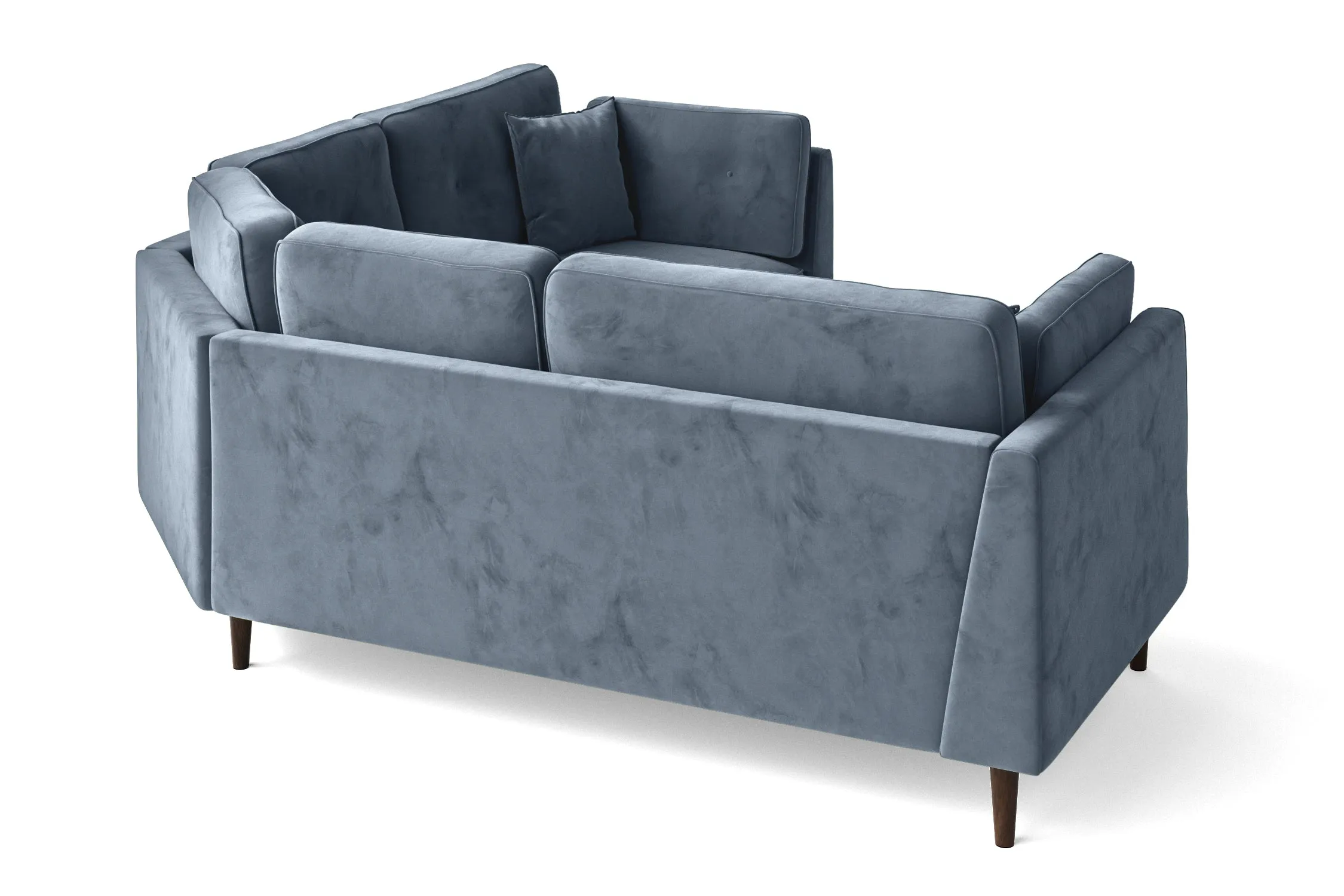 Ragusa 3 Seater Corner Sofa Baby Blue Velvet