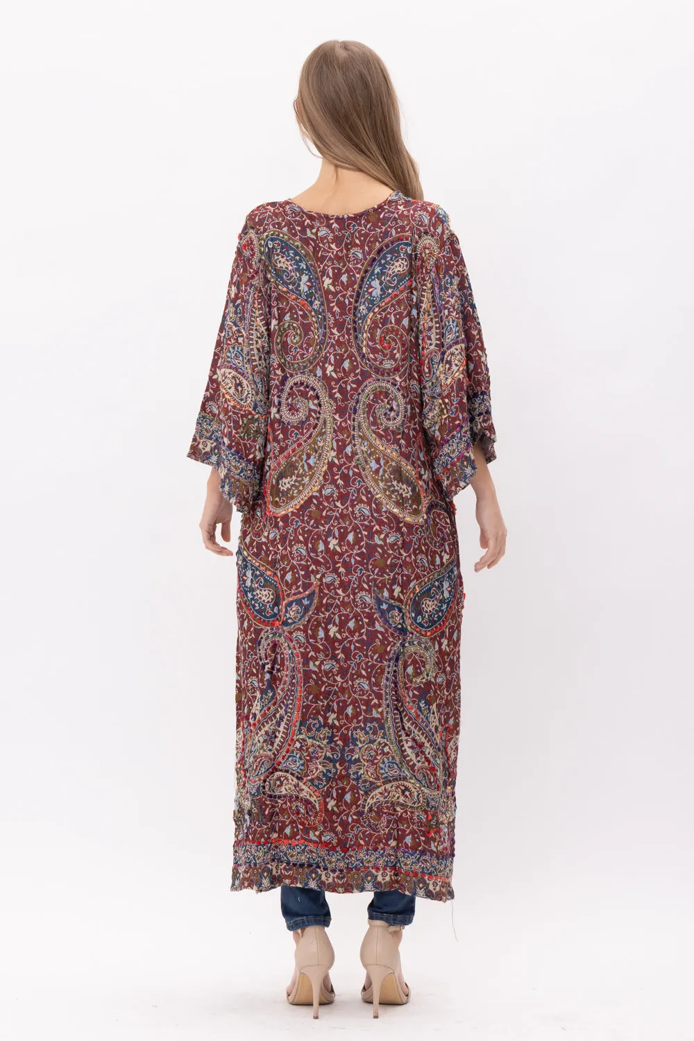 RAJ ELAINE THICK STITCH EMBROIDERED DUSTER