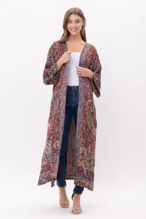 RAJ ELAINE THICK STITCH EMBROIDERED DUSTER