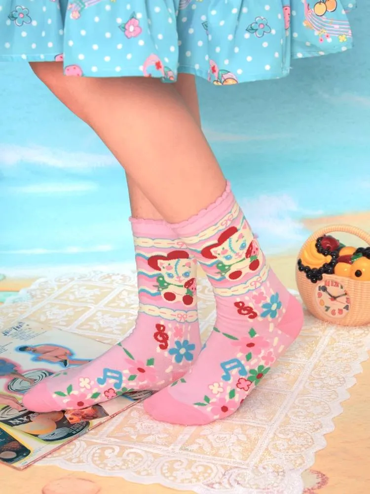 Retro color cotton socks set【s0000009528】